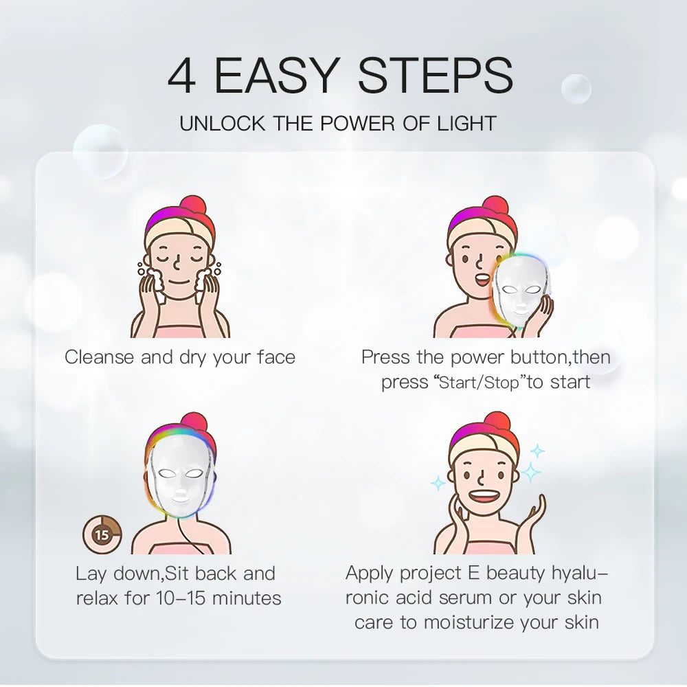 Veluna Glow 7-Color Led Facial Beauty Mask