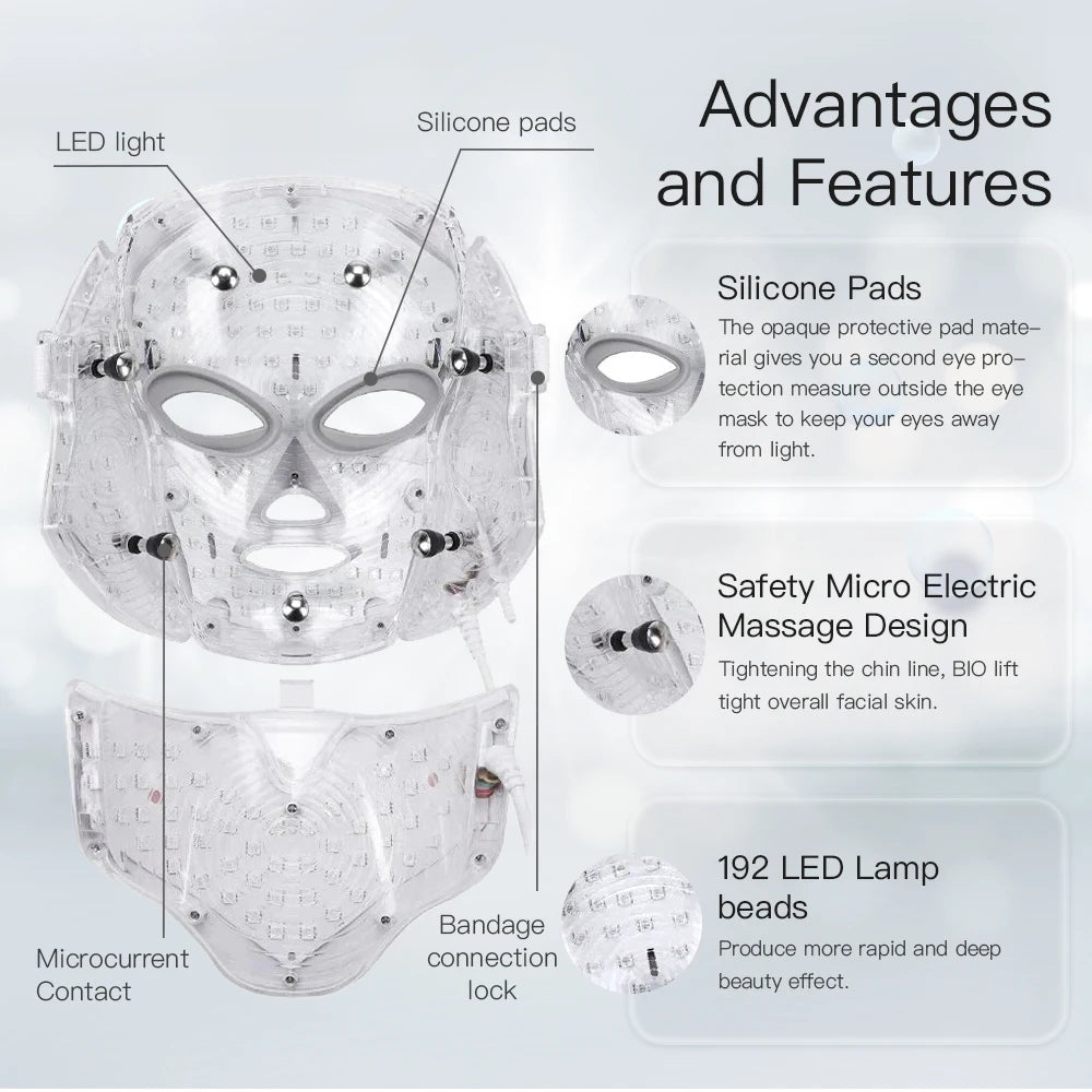 Veluna Glow 7-Color Led Facial Beauty Mask