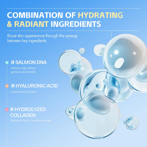 PDRN Hyaluronic Acid 100 Capsules Serum, Revitalizing Face Serum, Hyaluronic Acid, Moisturizing, Nourishing and Plumping Effect