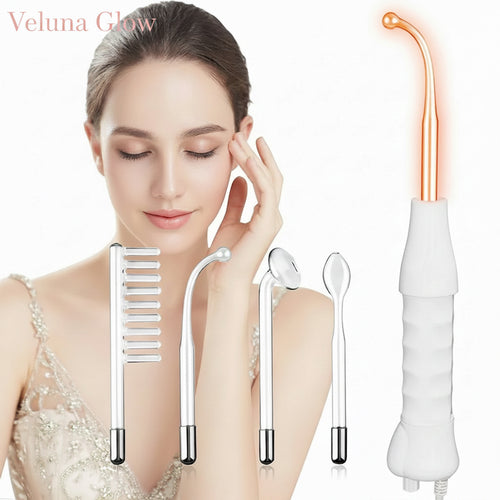 New Orange High Frequency Facial Machine Electrotherapy Wand Neon Argon Tubes Wands Device Face Skin Care Beauty Tools Home Use