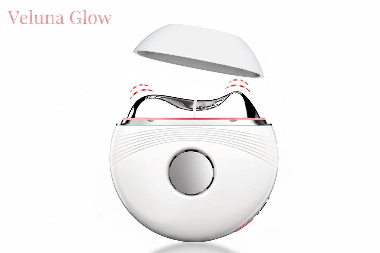Hot and Cold Micro-Current Beauty Instrument Vibrating LED Red and Blue Light Scraping Instrument, Household Neck Beauty Massage